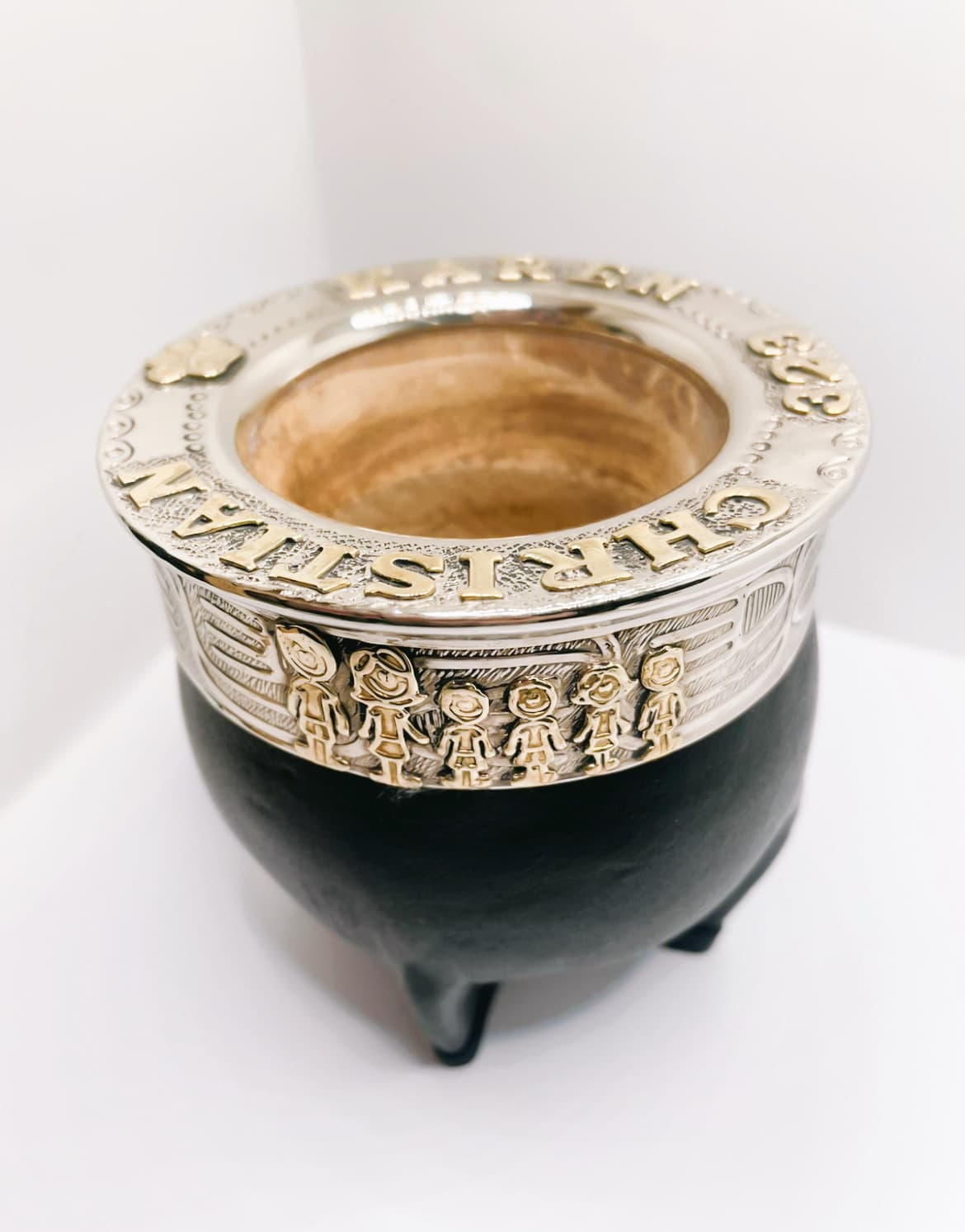 Mate personalizado de cuero y metal