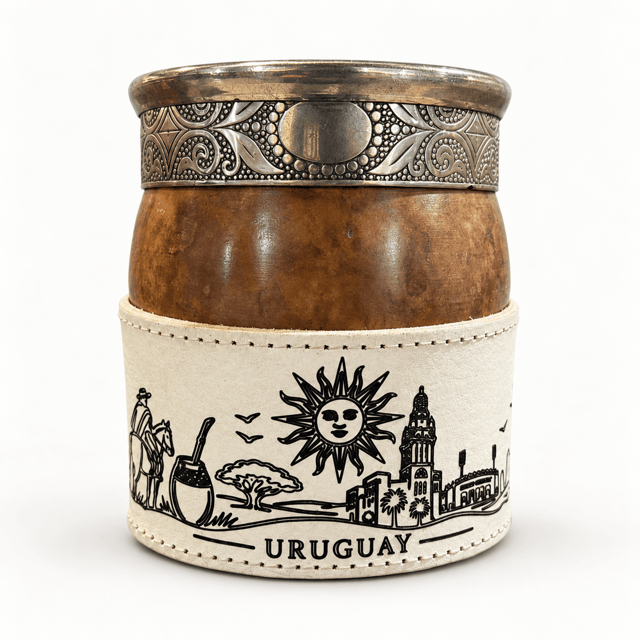 Foto de Mate Criollo Vaqueta Personalizada Uruguay