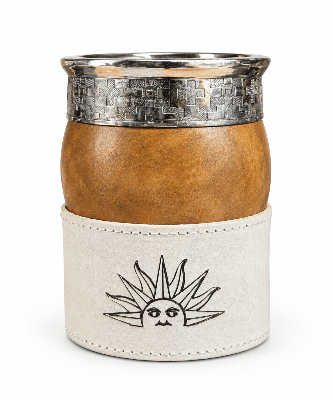 Foto de Mate Criollo Vaqueta Personalizada Sol Uruguayo