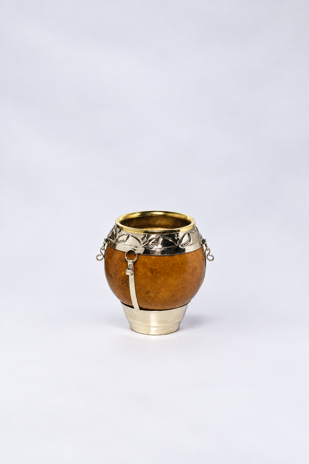 Foto de Mate Estribo Torpedo Alpaca y Bronce