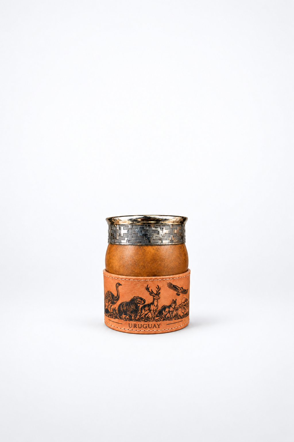 Foto de Mate Criollo Vaqueta Personalizada Uruguay Fauna